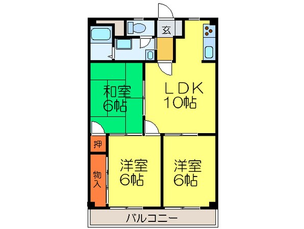 グランドシャトー山本の物件間取画像